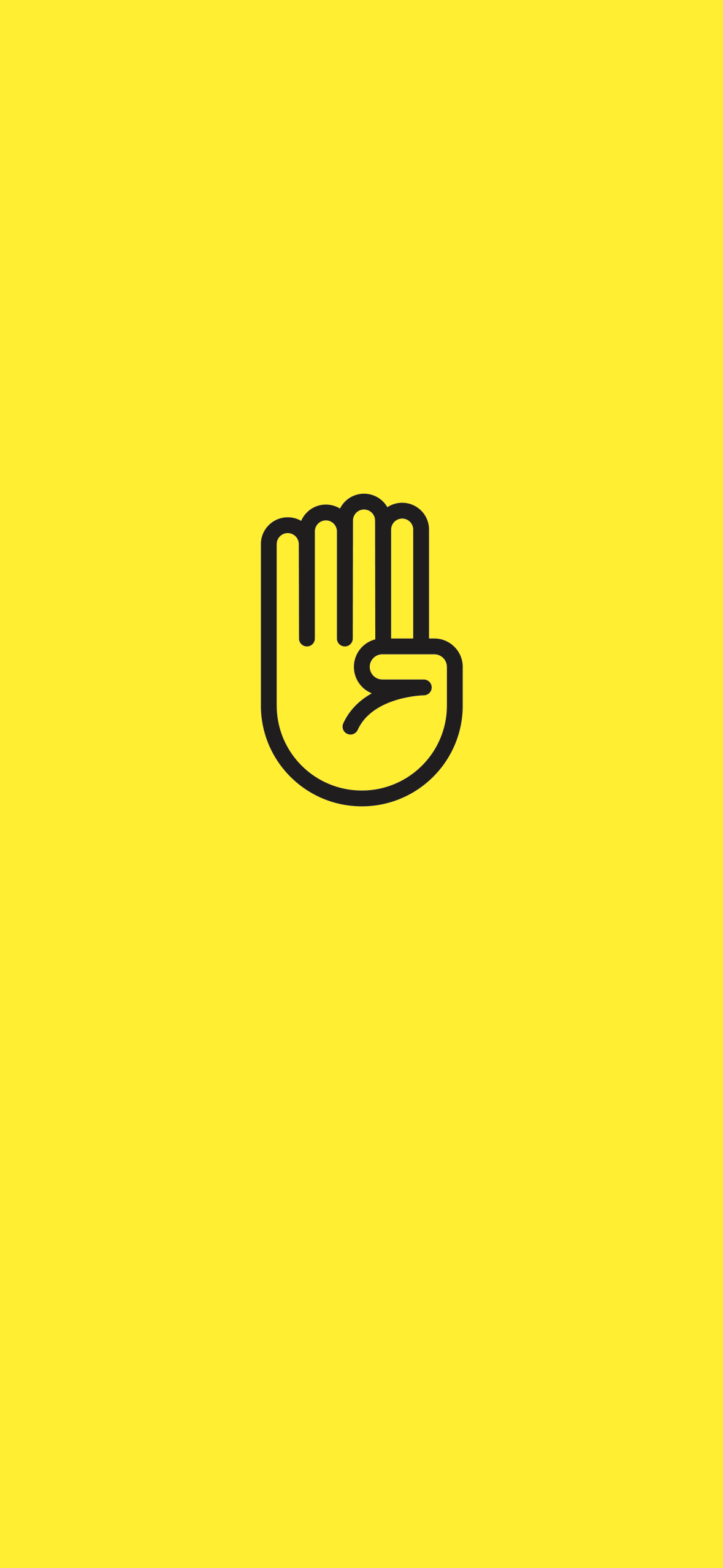 succession des lettres B, F et Edu nom de Brice Foe Ekora en langue des signes sur fond jaune